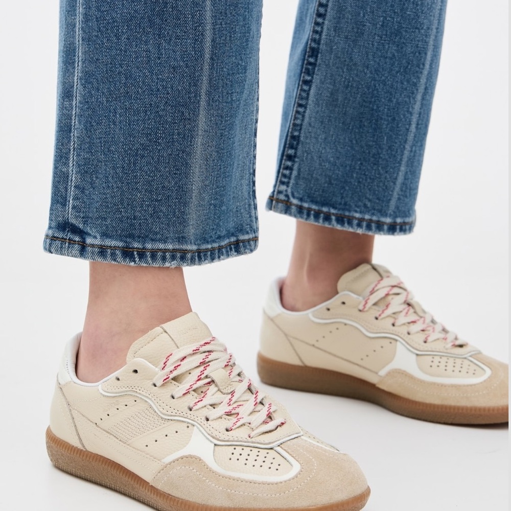 ALOHAS Tb.490 Rife Grain Cream Leather Sneakers